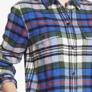 Madewell Womens Size Small Plaid Ex Boyfriend Flannel Button Up Shirt